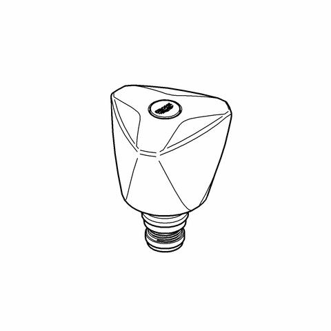 Grohe Oberteil 41819 ABS-Kronengriff DN15 mit Rückflussverhinderer chrom