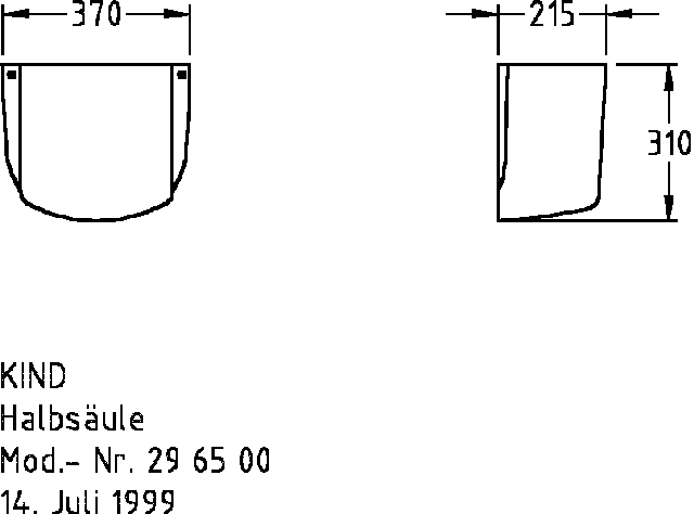 Keramag Halbsäule Kind 296500 weiß(alpin)