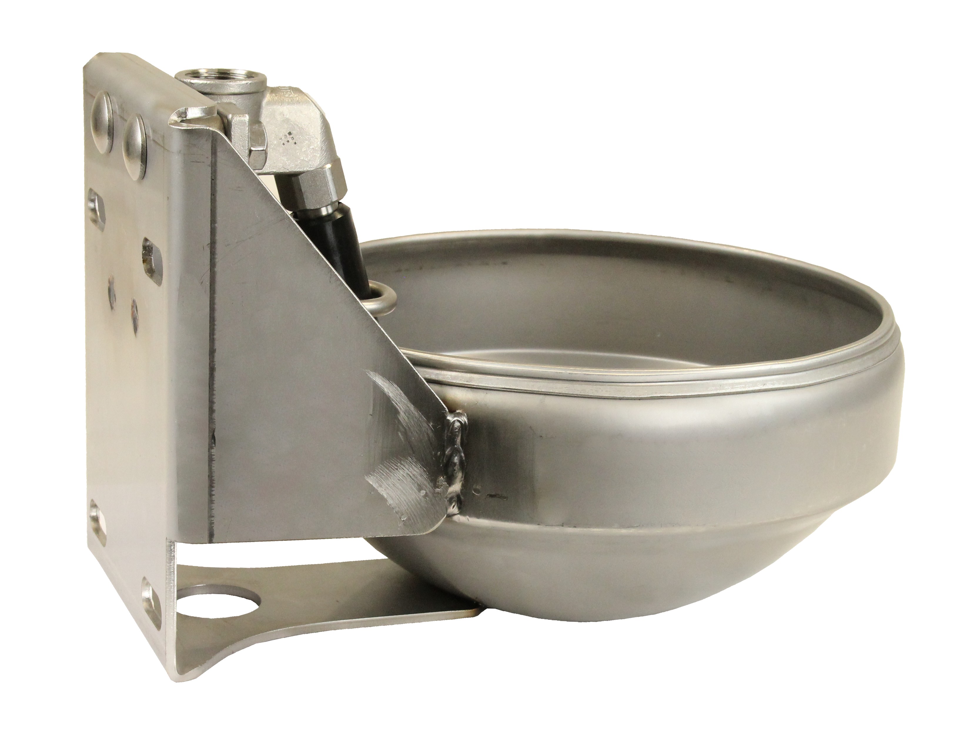 Suevia Tränkebecken Mod. 1220-VA3/4", Art.-Nr. 100.1229, aus Edelstahl, Edelst.-Rohrventil