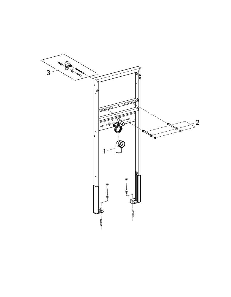 Grohe Rapid SL für Waschtisch 38557 für Einlochbatterie Bauhöhe 1,13 m