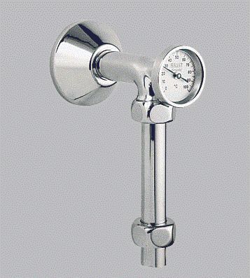 Grohe Abgangsbogen 12442 m.Thermometer m.Quetschverschraubungen 3/4"x1" chrom