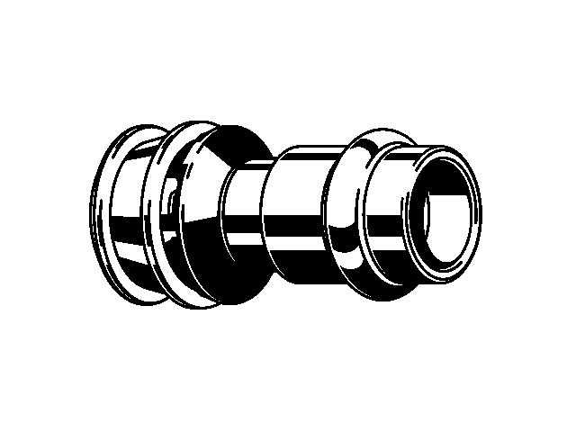 Viega Raxofix Übergangsstück, Mod. 5313P, aus Rotguss