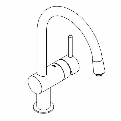 Grohe Einhand-Spültischbatterie Minta 32511 Niederdruck chrom
