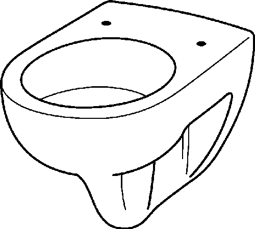 Keramag Tiefspül-WC Renova Nr.1 203040, 4,5/6 l wandhängend