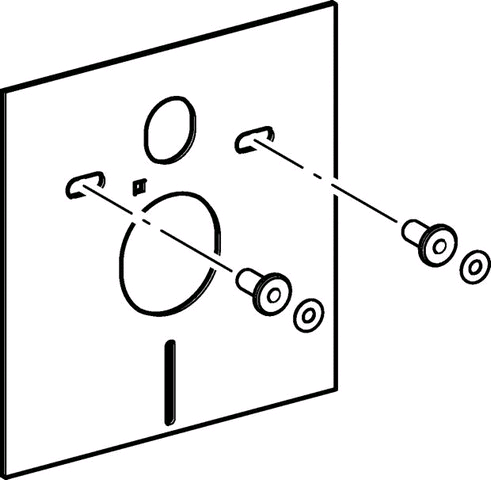 Geberit Schallschutz-Set für Wand-WC u. Wand-Bidet