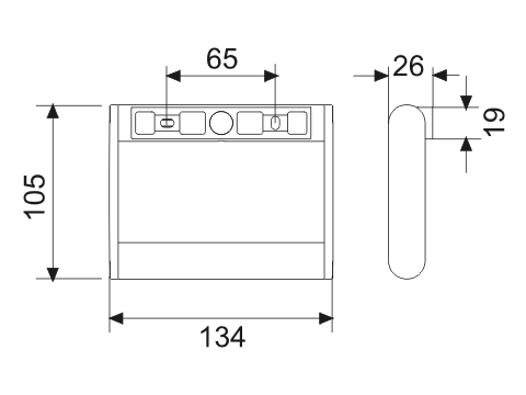 Keuco Toilettenpapierhalter Plan 14961, diebstahlgesichert, silber-eloxiert