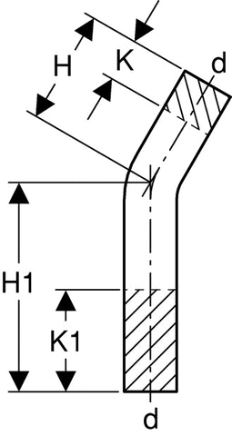 Geberit Mapress Edelstahl Passbogen 30° (Cr-Ni-Mo-Stahl)