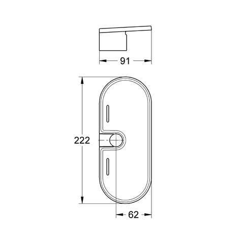 Grohe Ablage EasyFix 27596 Acryl