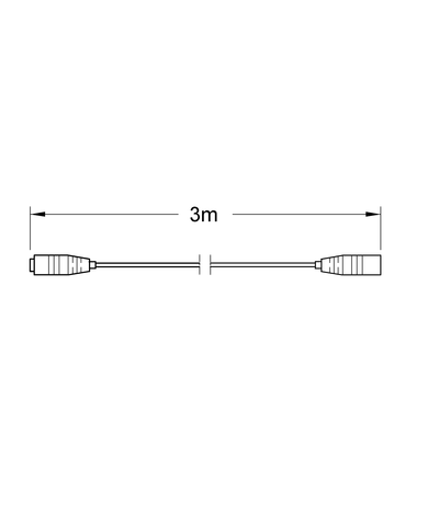 Grohe Verlängerungskabel 36157 3m lang für Pulsomat Surf