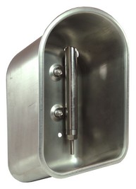 Suevia Tränkebecken Mod. 74, Art.-Nr. 100.0748, aus Edelstahl, Edelstahl-Stiftventil