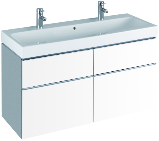Keramag Waschtisch iCon, mit zwei Hahnlöchern 1200x485mm