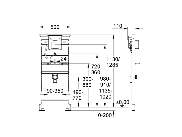 Grohe Rapid SL für Urinal 38786 mit Rapido U man./Tecktron IR-Elektr. 6/230V