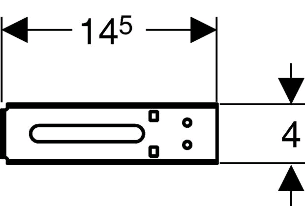Geberit Duofix System-Konsole für Leitungsbefestigung