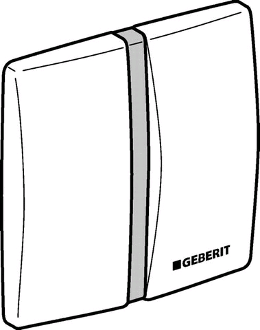 Geberit Frontplatte mit IR-Fenster zu HyTronic Urinal-Steuerung