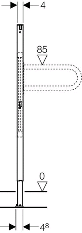 Geberit Duofix Stütz u. Haltegriffe 112 cm BF