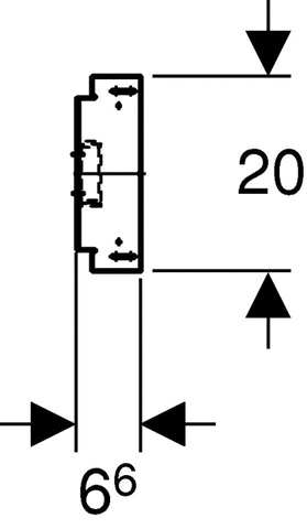 Geberit Duofix System-Traverse, für Bade-/Duschwanne für AP-Armatur