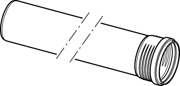 Geberit Silent-PP Rohr mit Muffe, L: 15 cm