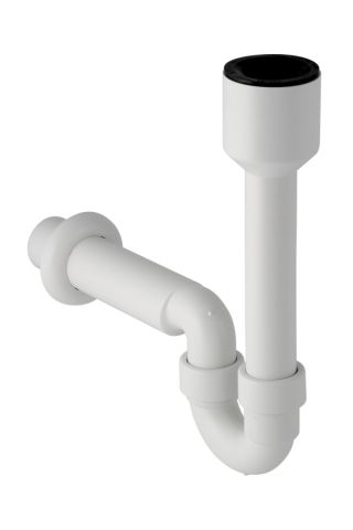 Geberit Ausgussbecken-Ablauf weiß d 40 mm mit Anschlussmuffe PP Abgang