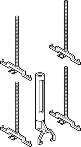 Geberit Umbau-Set bei erhöhter Aufmauerung von 115.392 auf Modell 300 T