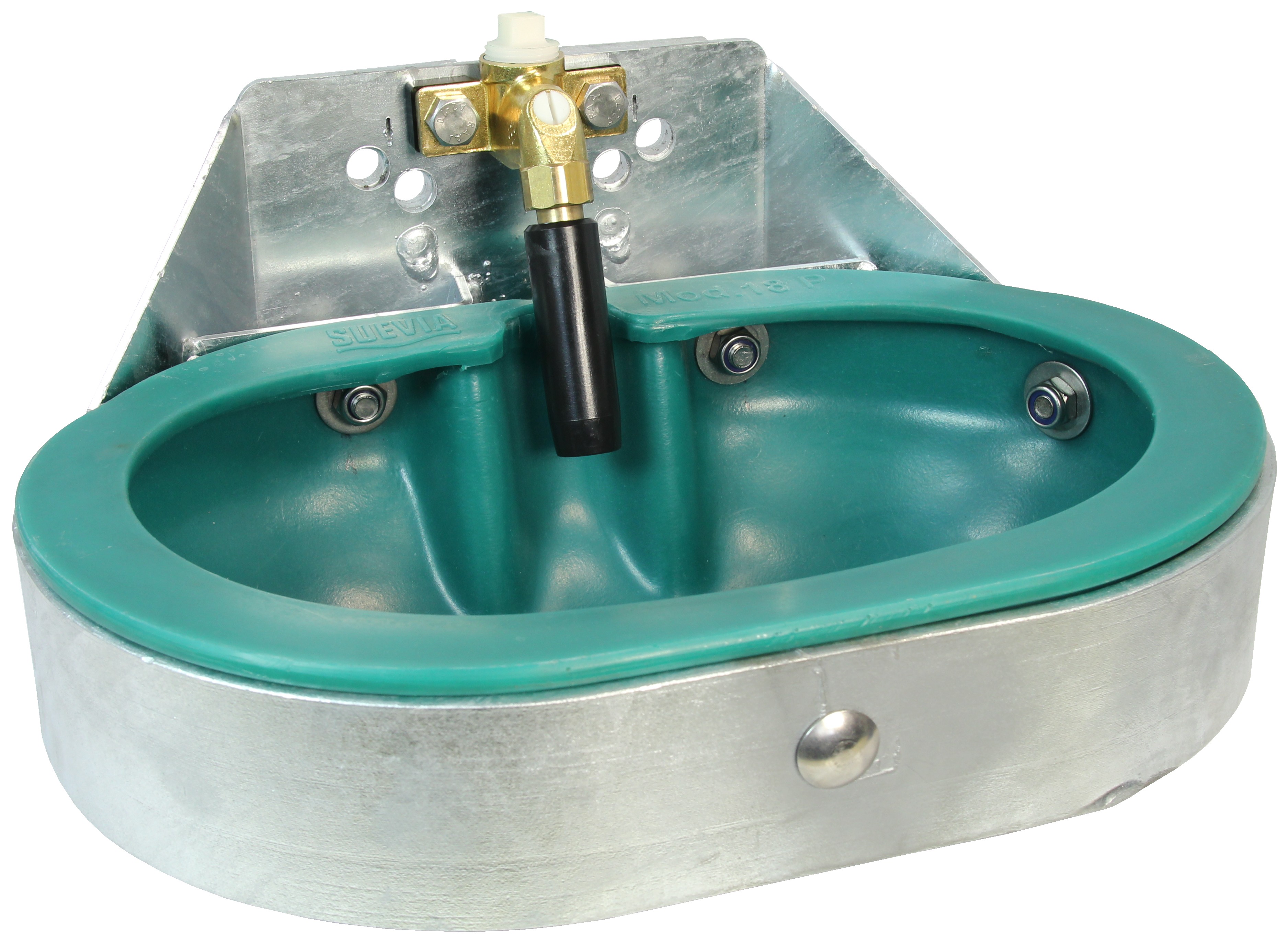 Suevia Tränkebecken Mod. 18 P-MS 3/4", Art.-Nr. 100.0183, aus Kunststoff, Messing-Rohrventil