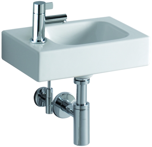 Keramag Handwaschbecken iCon, Hahnloch links 380x280mm