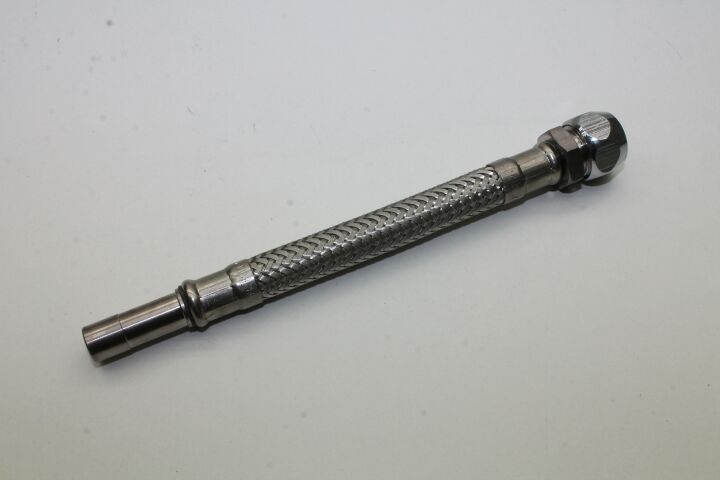 flexibler Sanitärschlauch DN10 (3/8"), Quetschverschr. 10mm x Stutzen 10mm