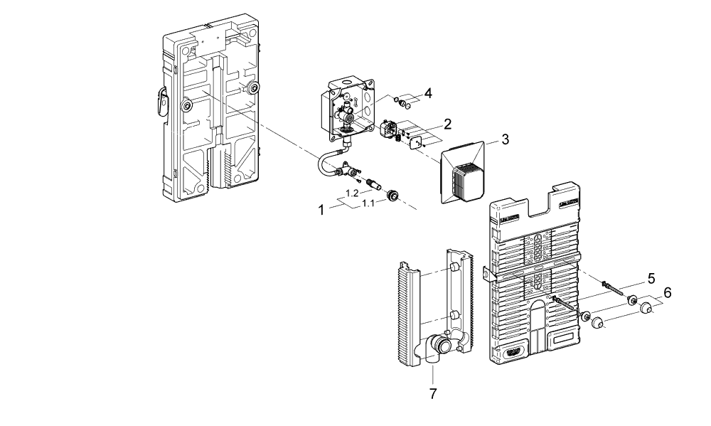Grohe Uniset für Urinal 38785 mit Rapido U man. Bet./Tectron IR El. 6/230V
