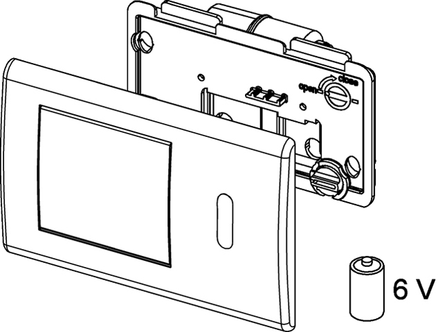 TECEplanus WC-Elektronik, IR, 6 V-Batterie