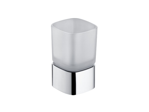 Keuco Glashalter Tischmodell Elegance 11650, kpl. mit Echtkristall-Glas, verchromt