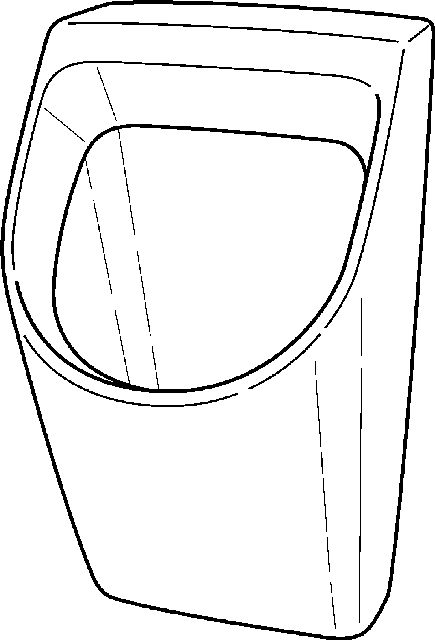 Keramag Urinal Renova Nr. 1 Plan 235100