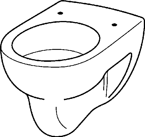 Keramag Flachspül-WC Renova Nr.1 203140, 4,5/6 l wandhängend