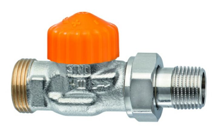 Heimeier Thermostat-Ventilunterteil Eclipse, DN15 (1/2") x  G3/4" AG, Durchgang
