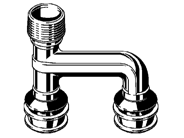 Viega Raxofix Erweiterungsstück 5326.31, 1/2 x 16 mm, 647674, aus Rotguss, m. R-Gewinde (aG)