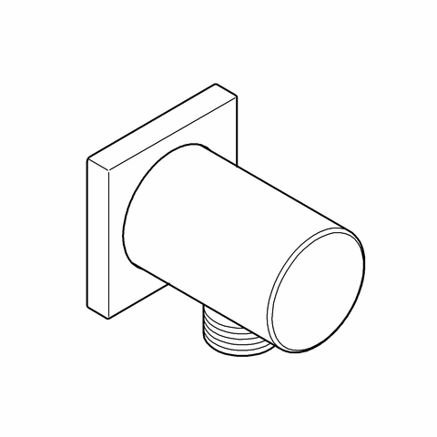 GROHE Wandanschlussbogen Rainshower 27076 mit Aussengewinde