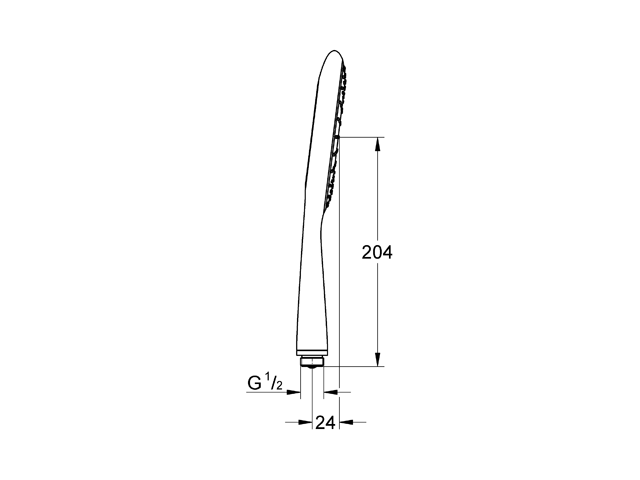 GROHE Handbrause Rainshower Icon 27276 Strahlart Rain Eco Funktion