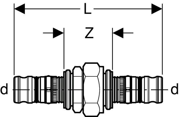 Geberit Mepla Verschraubung flachdichtend (Rg)