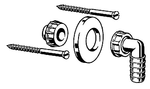 Viega Tuelle 5635.90C, G 1 x 85mm, 398491, f. Abwasserschlauch v. Wasch-u.Spuelmasch.