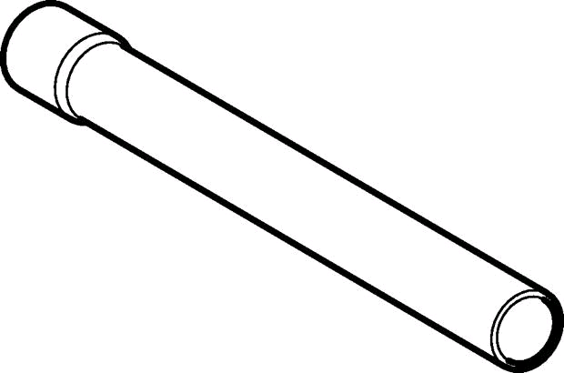 Geberit Spülrohrverlängerung mit Muffe, L 30 cm