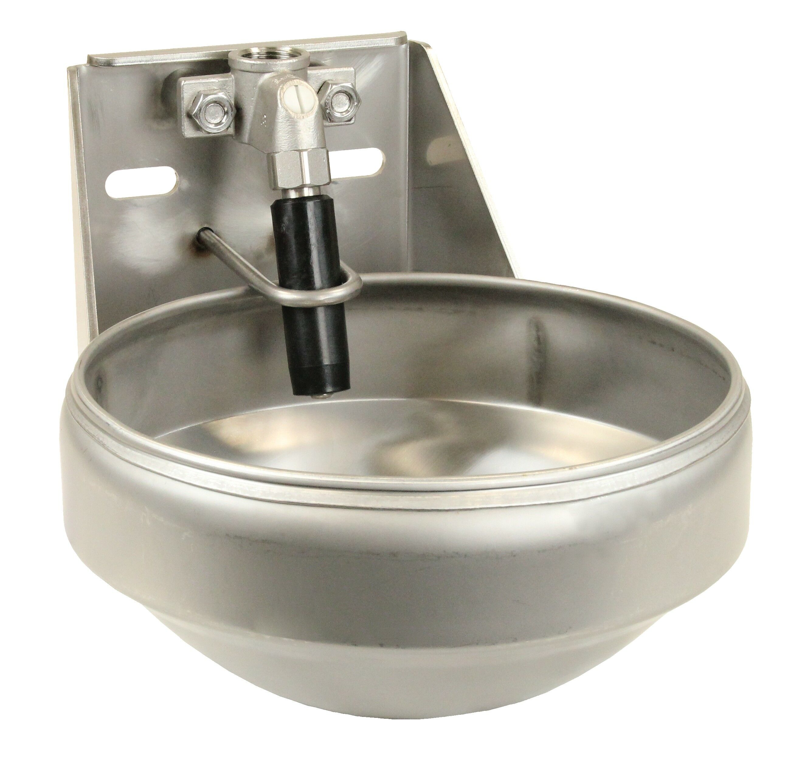 Suevia Tränkebecken Mod. 1220-VA3/4", Art.-Nr. 100.1229, aus Edelstahl, Edelst.-Rohrventil