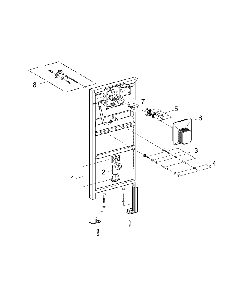 Grohe Rapid SL für Urinal 38786 mit Rapido U man./Tecktron IR-Elektr. 6/230V