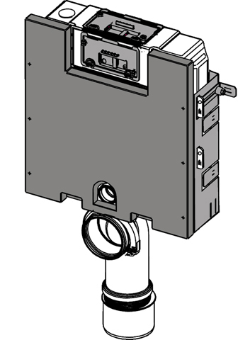 TECEbox Nassbauspülkasten BH 820mm, Betätigung von oben oder vorne