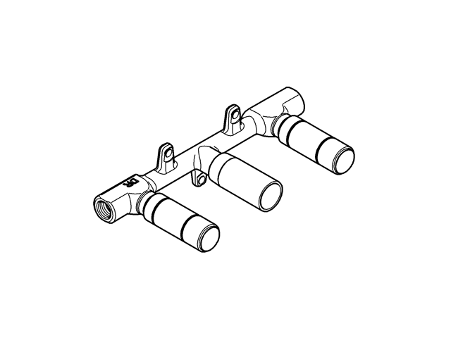 Grohe Unterputz-Einbaukörper 32706 für 3-Loch-Waschtisch-Batterie Atrio Wandmontage