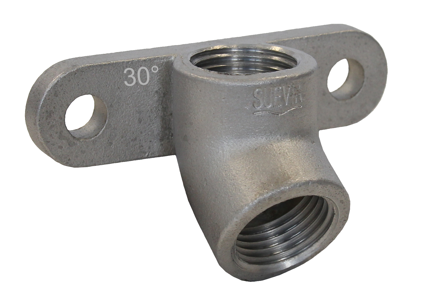 Suevia Wandwinkel 30°, DN15 (1/2") aus Edelstahl, Mod. 1964, Art.-Nr. 101.1964