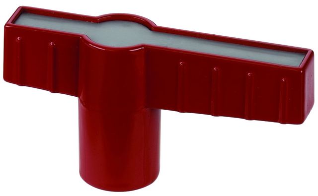 Simplex Flügelgriff, verlängerte Ausf., 3/4" - 2", Heizung (rot)