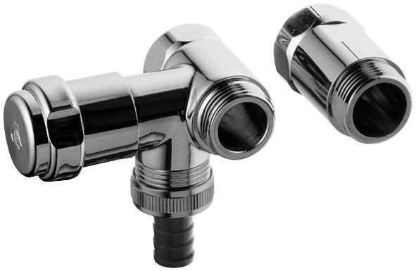 Grohe WAS-Ventil batterie 41040 Design-Gr. DN20 Anschluss links für 1/2" chrom
