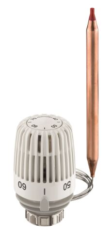 Heimeier Thermostat-Kopf K, mit Anlege-bzw.Tauchfühler, 40-70 °C