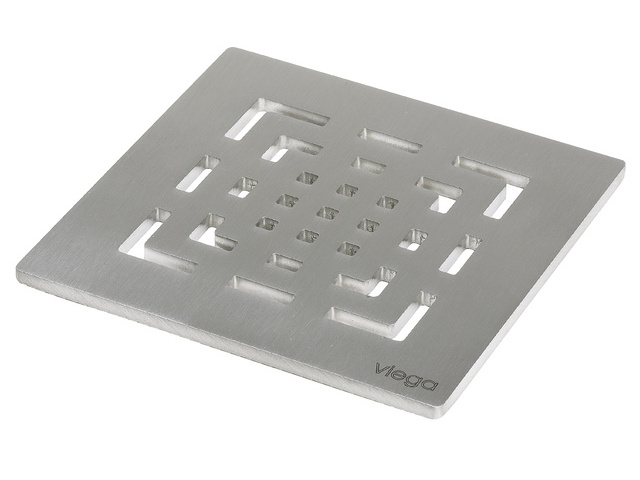 Viega Rost Visign RS2, 4929.2, 143 x 143mm, 492335, aus Edelstahl massiv