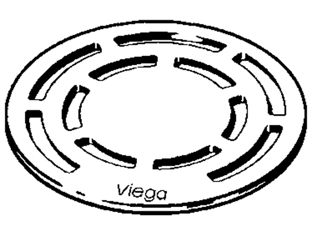 Viega Rost Visign RS12 VIEGA 4962.3, Du.110mm, 586447, aus massivem Edelstahl