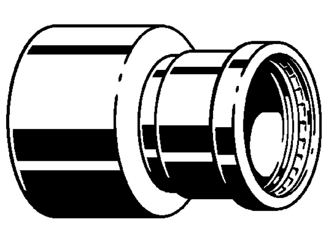 Viega Profipress Reduzierstück, Mod. 2415.1XL, aus Kupfer