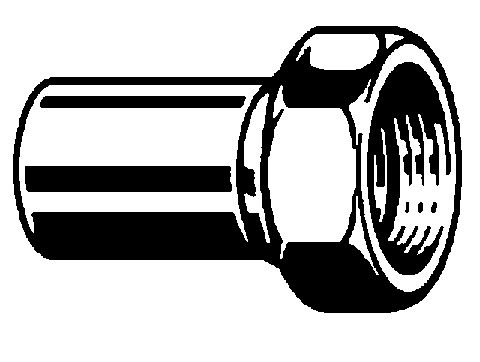 Viega Sanpress-Inox Verschraubung, Mod. 2364, flachdicht., m. G-Gewinde